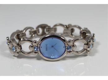 Relic Blue Flower Watch