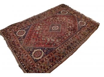 Large Antique Authentic Persian Shiraz Rug Originally $2600 125' X 86' (Rug 4)