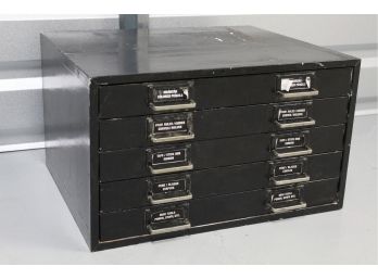 Vintage Industrial Storage Drawer Organizer 19'L X 16'W X 11.5'H