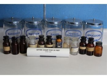 Assortment Of Vintage Medicine Bottles