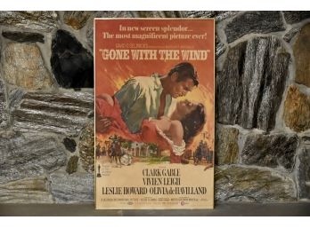 Original Gone With The Wind Poster 25' X 40'