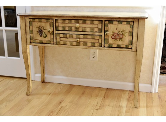 Painted Console Table 44 X 16 X 31