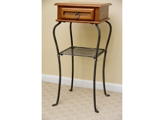 Wrought Iron With Tile Top Side Table 14 X 14 X 32