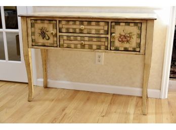 Painted Console Table 44 X 16 X 31