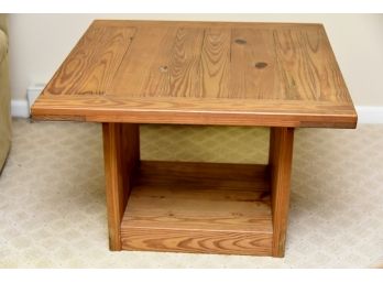 'This End Up' Solid Pine End Table 32 X 32 X 32