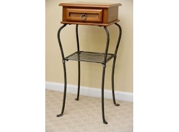 Wrought Iron With Tile Top Side Table 14 X 14 X 32