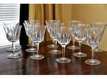 Collection Of 1950's Red Wine Glasses (12 Total)