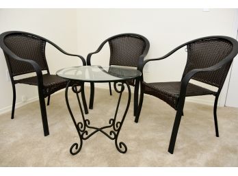 Outdoor Table With 3 Chairs