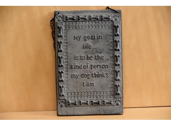 6 X 10 Heavy Embossed Dog Sign