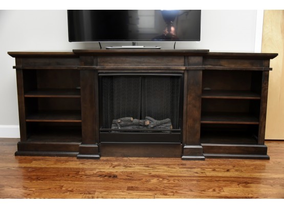Ventless Real Flame Gel Fireplace Entertainment Center  72 X 19 X 30