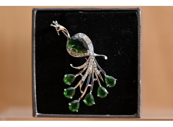 Gorgeous Peacock Brooch