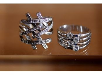 Pair Rings Jewelry Lot 8