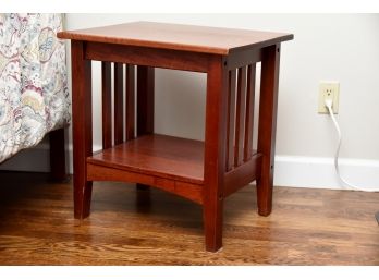 Cherry Mission Style Night Table 22 X 17.5 X 23