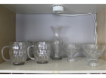 Glass Cups & Vase