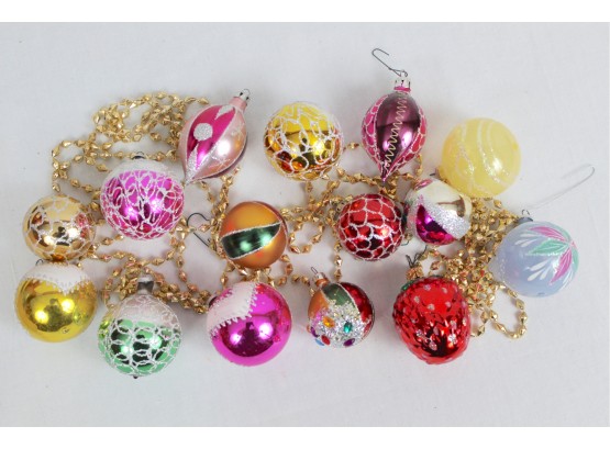 Collection Of Hand Painted Christmas Ornaments