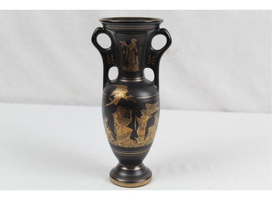 Handmade Black 24K Gold Vase