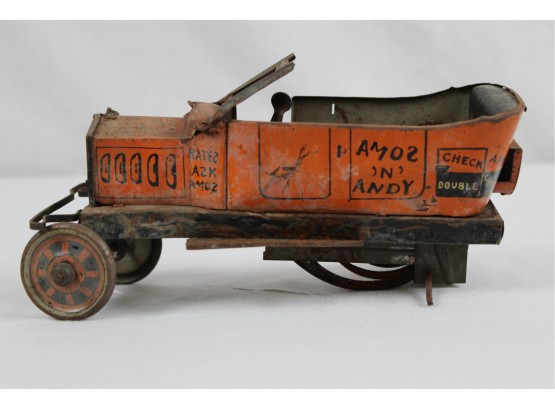 Vintage 1930's Marx Amos N Andy Wind Up Toy Taxi Cab
