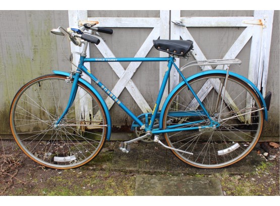 Blue Schwinn World Tourist Bicycle