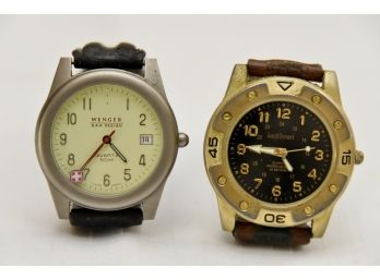 Pair Of Vintage Watches Including Wegner And Joseph Bernard