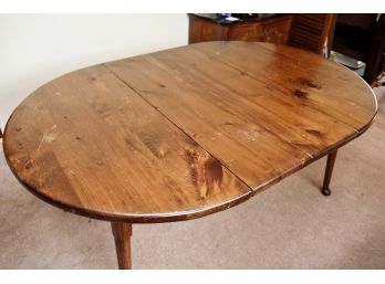 Vintage Pine Table With 3 Leaves