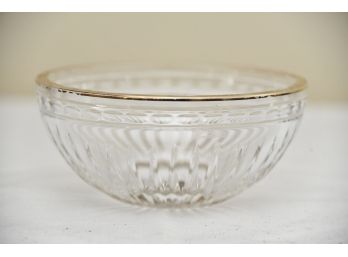 Waterford Marquise Gold Painted Rim Dish