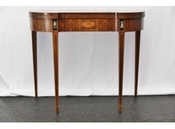Baker Furniture Gate Leg Flip Top Mahogany Table 35.5 X 35.5 X 29