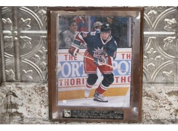 Wayne Gretzky Plaque 13' X 10.5'