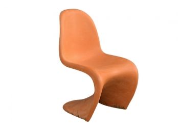 Vitra Verner Panton Orange S Chair 19'L X 16'W X 32'H