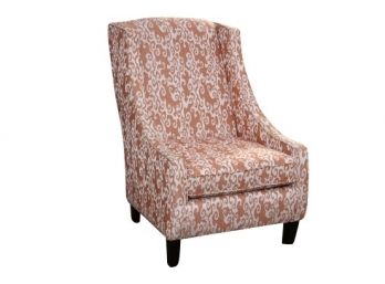 Orange Fabric Chair 38'L X 28'W X 39'H