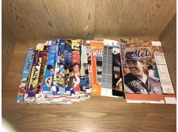 LOT OF 39 COLLECTIBLE CEREAL BOXES
