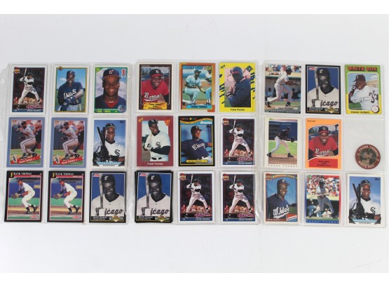 Frank Thomas Card Lot Including Rookie Card