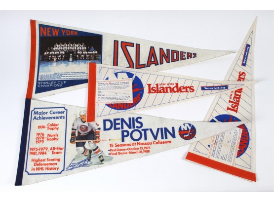 Vintage NY Islanders Pennants