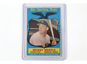 1959 Topps #564 Mickey Mantle All Star