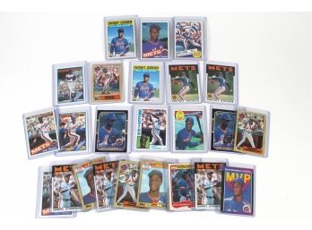Dwight Gooden & Darryl Strawberry Card Lot Including Rookie Cards