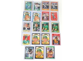 Mark McGwire & Jose Canseco Card Lot Including McGwire Rookie Card