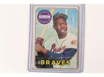 1969 Topps Hank Aaron #100 Braves Baseball Card