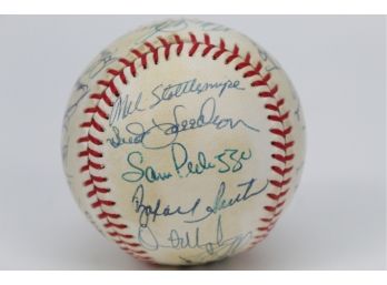 1987 Mets Team Signed Baseball W/ LOA