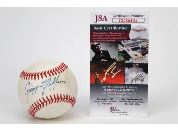 Gregg Jefferies Signed Baseball W/ COA