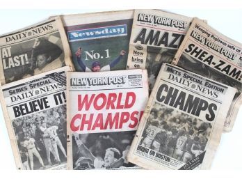 Vintage Mets Newspaper Headlines