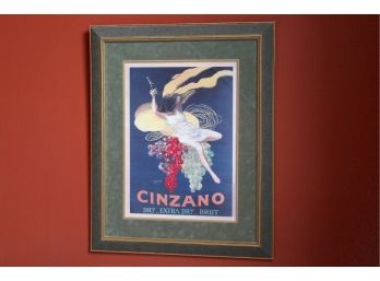 Cinzano Suede Framed Print 31' X 25'