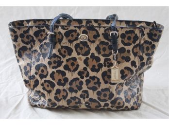 Coach Cheetah Print Bag With Dust Bag