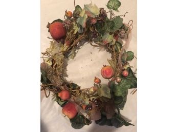 Mixed Fruit And Ivy Themed Wreath