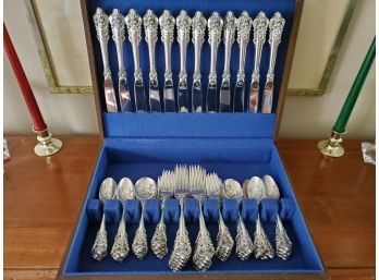Sterling Silver Wallace Grand Baroque Service For 12 - 101 Troy Oz Approx. Weight