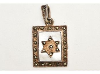 Sterling Silver Star Of David Pendant - Jewelry Lot #27