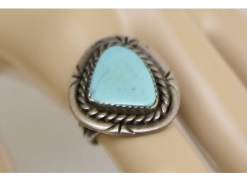 Sterling Silver Ring Turquoise - Jewelry Lot #7