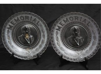 Two President Grant Memorial Collector Plates