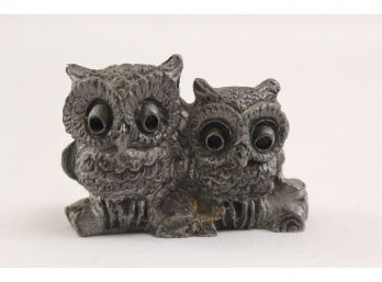 Lead Owl Figurine