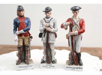 Three Soldier Figurines
