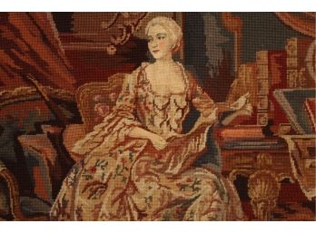 Victorian Needlepoint (Loose From Frame) 30 X 35