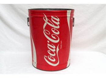Coca Cola Garbage Can